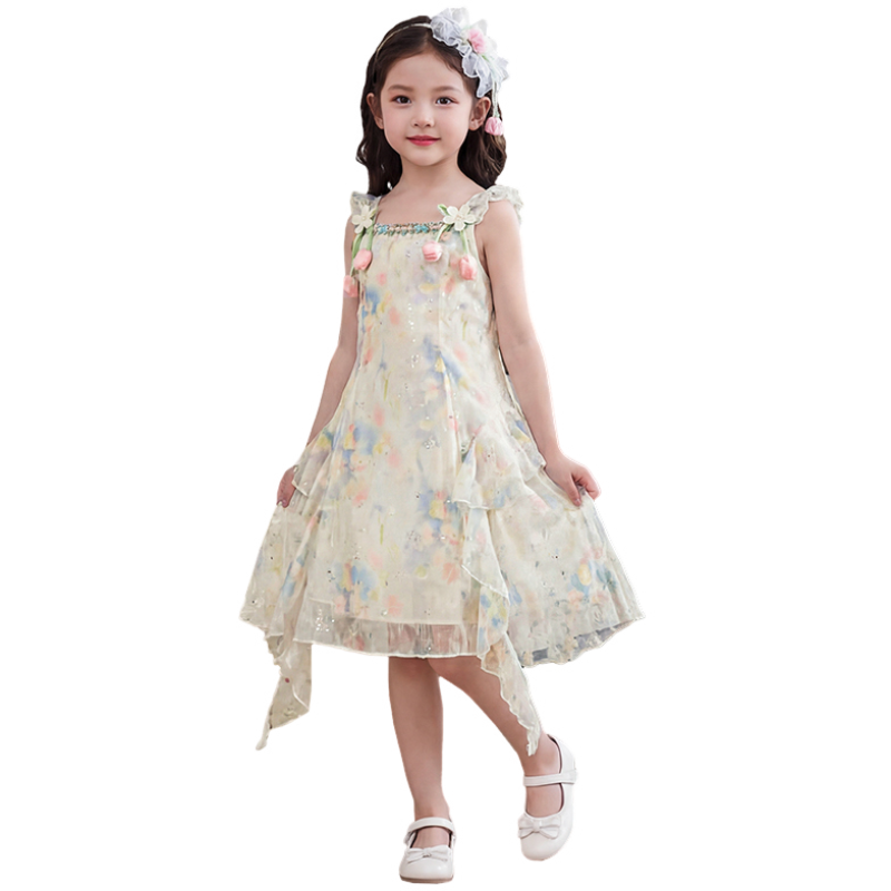 YALU Grade School Dresses Camisole Moderate Midi Skirt