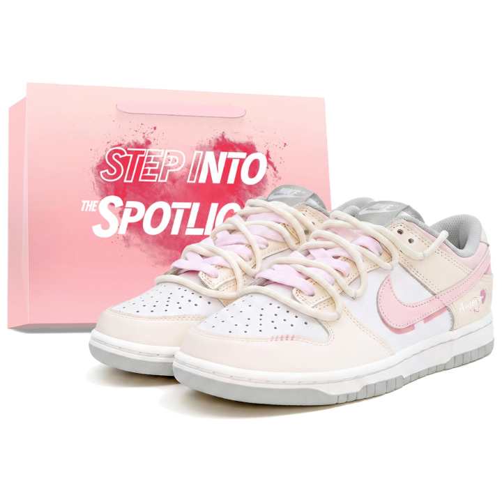 Nike Nike Dunk Soft Candy Heartbeat, Shopping Bag Slip Resistant, Lightweight, And Breathable Low top Skateboard Shoes
