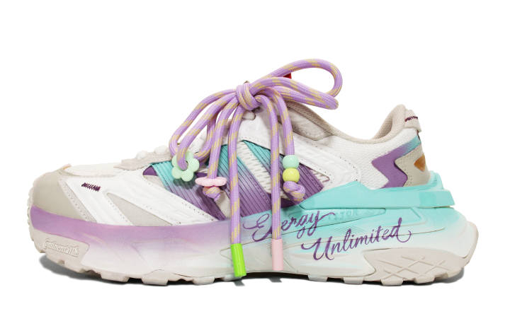 Adidas Adidas XLG STORM Walking Planet, Fresh Look Macaron Height Increasing Low top Chunky Sneakers Unisex White Purple Blue