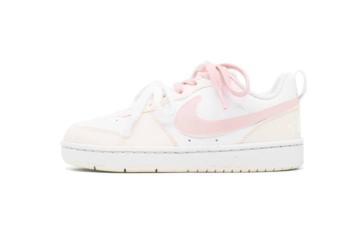 Nike Nike Court Abrasion Resistant Low top Kids' Skateboarding Shoes Custard Teenagers