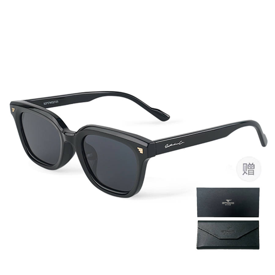 SEPTWOLVES SEPTWOLVES Plate Rectangular Sunglasses Men's
