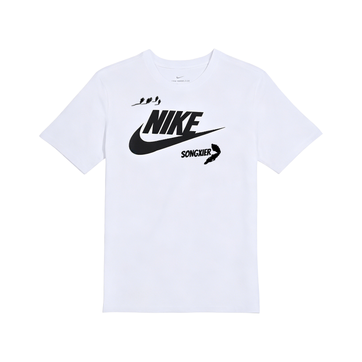Nike Nike Sportswear T Shirts Unisex White Crew Neck Moderate Straight Fit