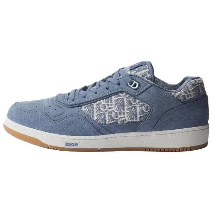 DIOR B27 Uptown Low top Skateboard Shoes Men's Light Blue