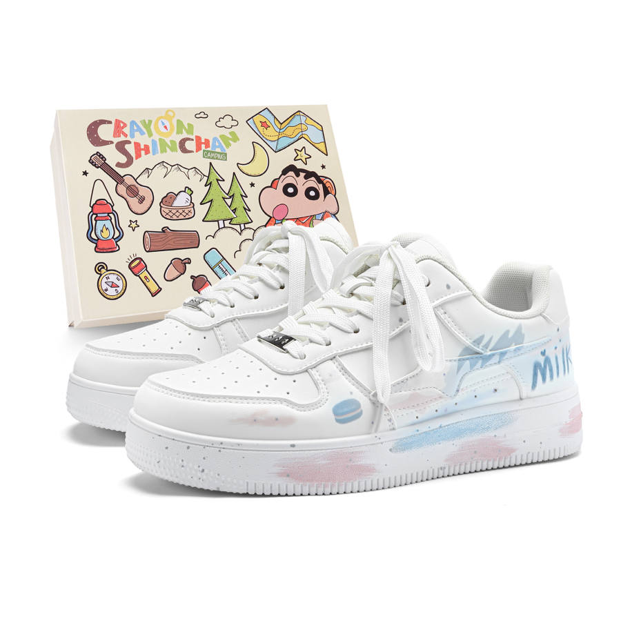 Crayon Shinchan Height Increasing Low top Skateboard Shoes Unisex