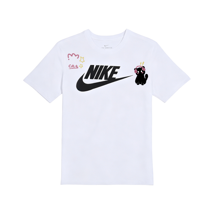 Nike Nike Sportswear T Shirts Unisex White Crew Neck Moderate Straight Fit