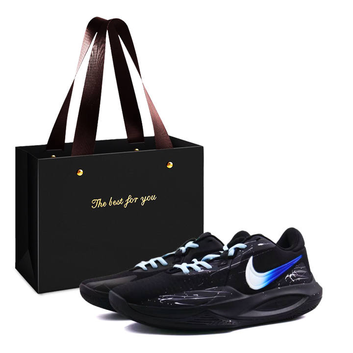 Nike Nike Precision 6 Shopping Bag, Ice Blue Night Cushioning Abrasion Resistant Lightweight Height Increasing Low top