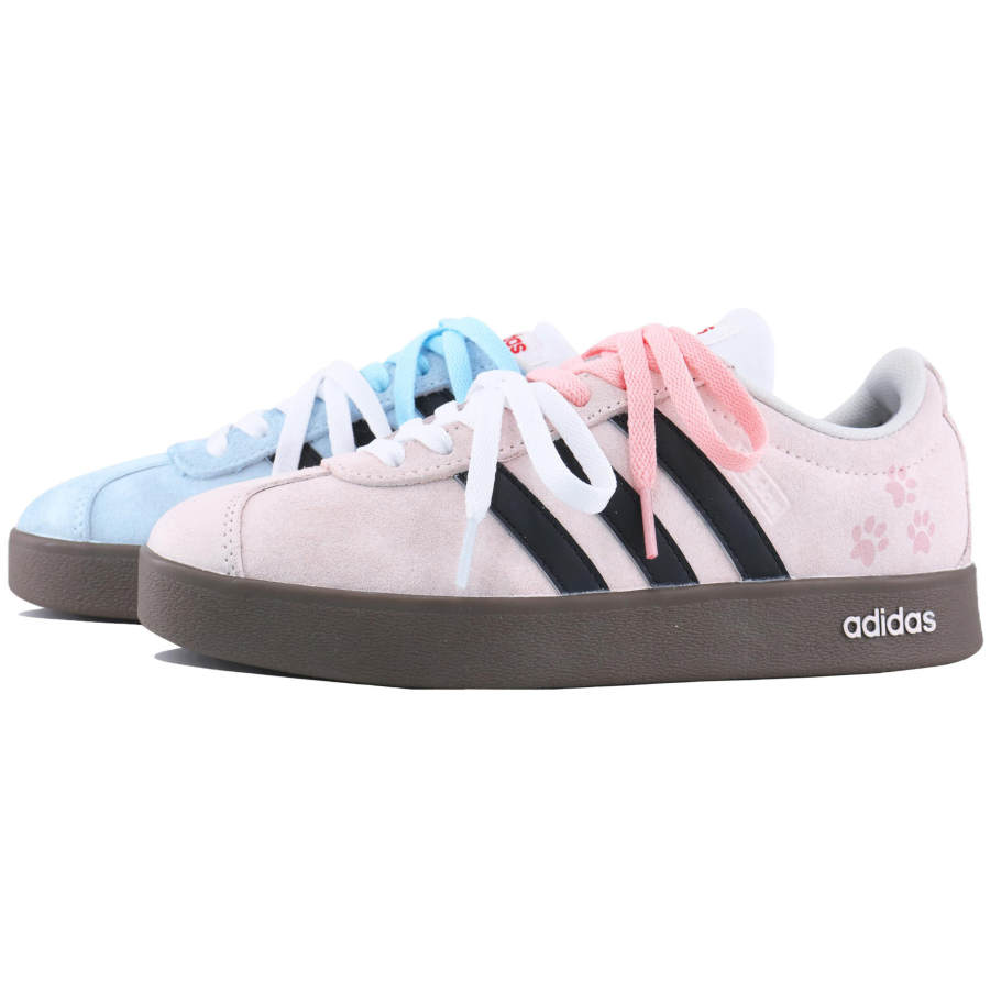 Adidas Adidas VL COURT 2.0 Lifestyle Cushioning, Wear Resistant Low top Skateboard Shoes Unisex Pink Blue