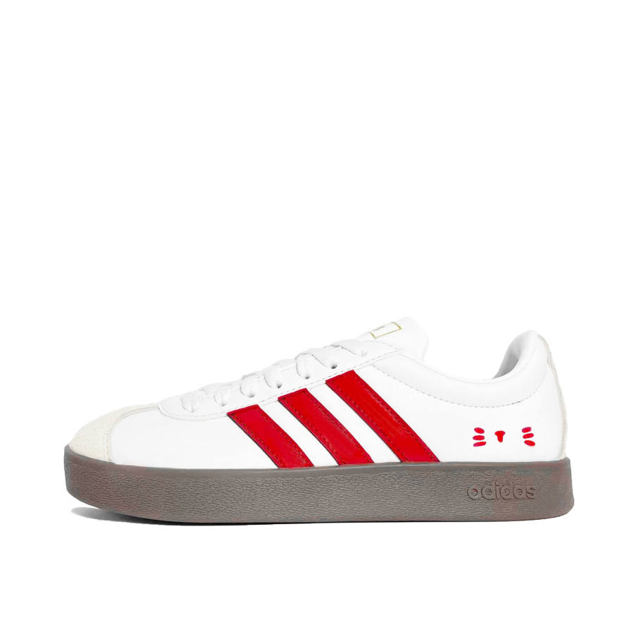 Adidas Adidas VL COURT 2.0 Meow Quirky Red Tone Synthetic Leather Slip Resistant, Abrasion Resistant, Lightweight Low top