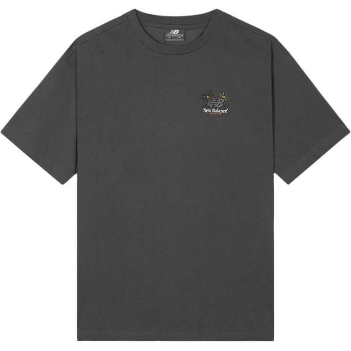 New Balance New Balance T Shirts Unisex Charcoal Crew Neck