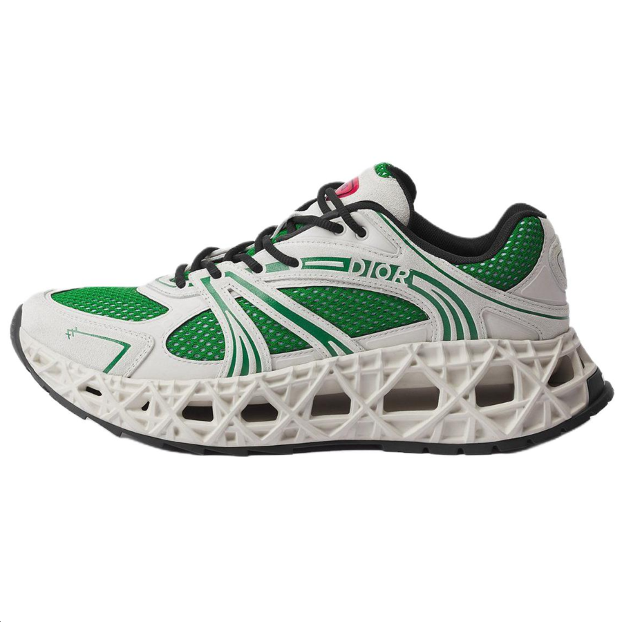 DIOR B35 NXXT Cow Leather Low top Casual Shoes Men's Green