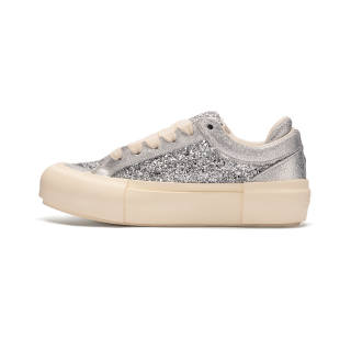 MATNUT BLING Sparkling Rhinestone Platform Height Increasing Unisex Silver