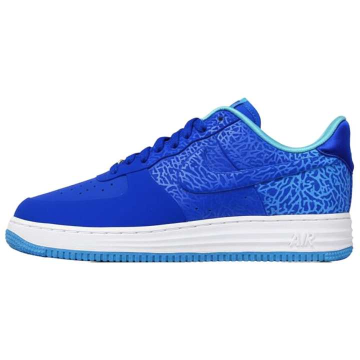Nike Nike Lunar Force 1 Leather Skateboard Shoes Men's Blue