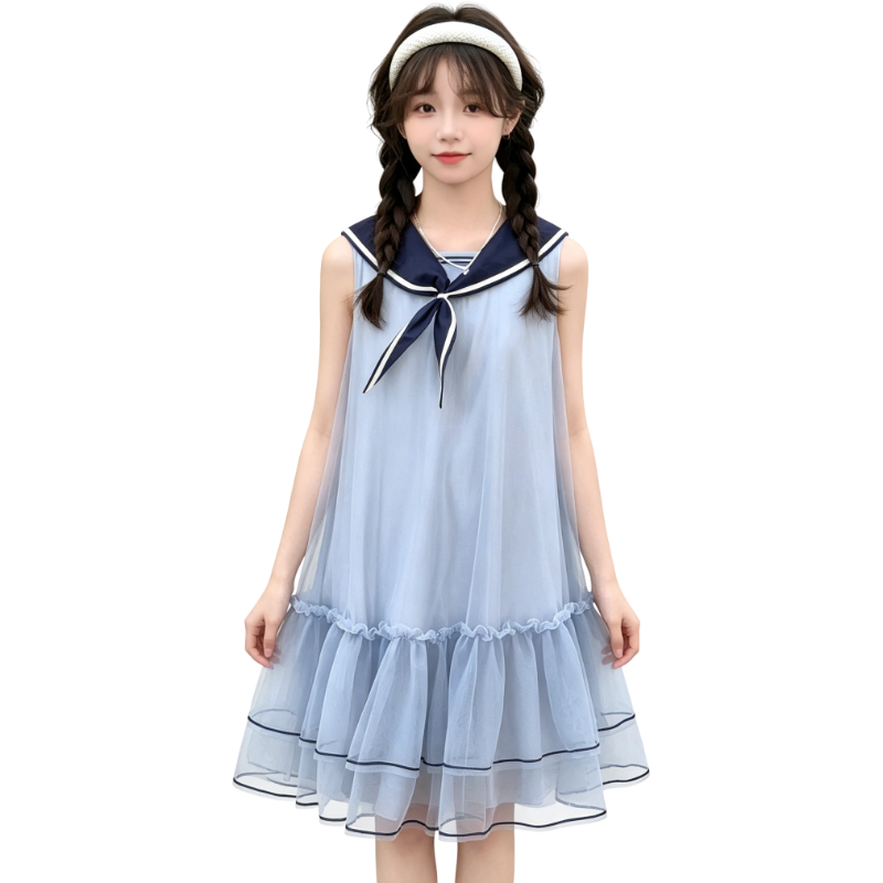 YALU Grade School Dresses Camisole Moderate Midi Skirt