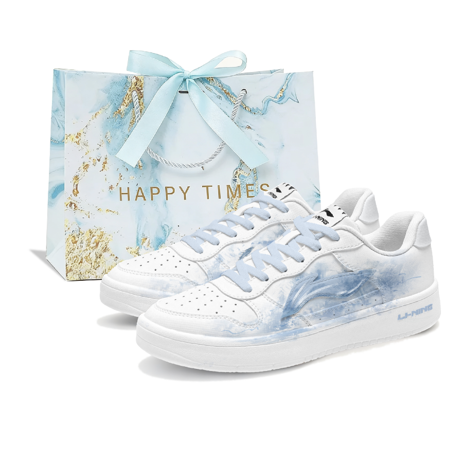 Li-Ning Li Ning Floating Boat Blue Foam Slip Resistant And Breathable Low top Skateboard Shoes Men's Blue