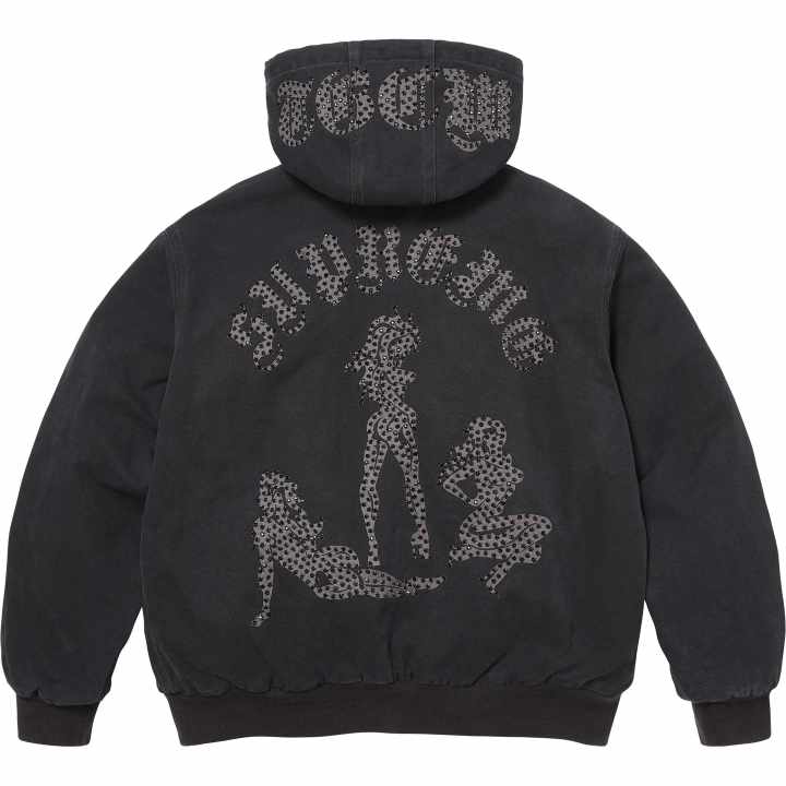 Supreme Supreme x ZHONGGUOCHANGCHENG,LIANMINGKUAN SS26 WEEK9 The Great China Wall Hooded Work Jacket Puffer Jacket Unisex