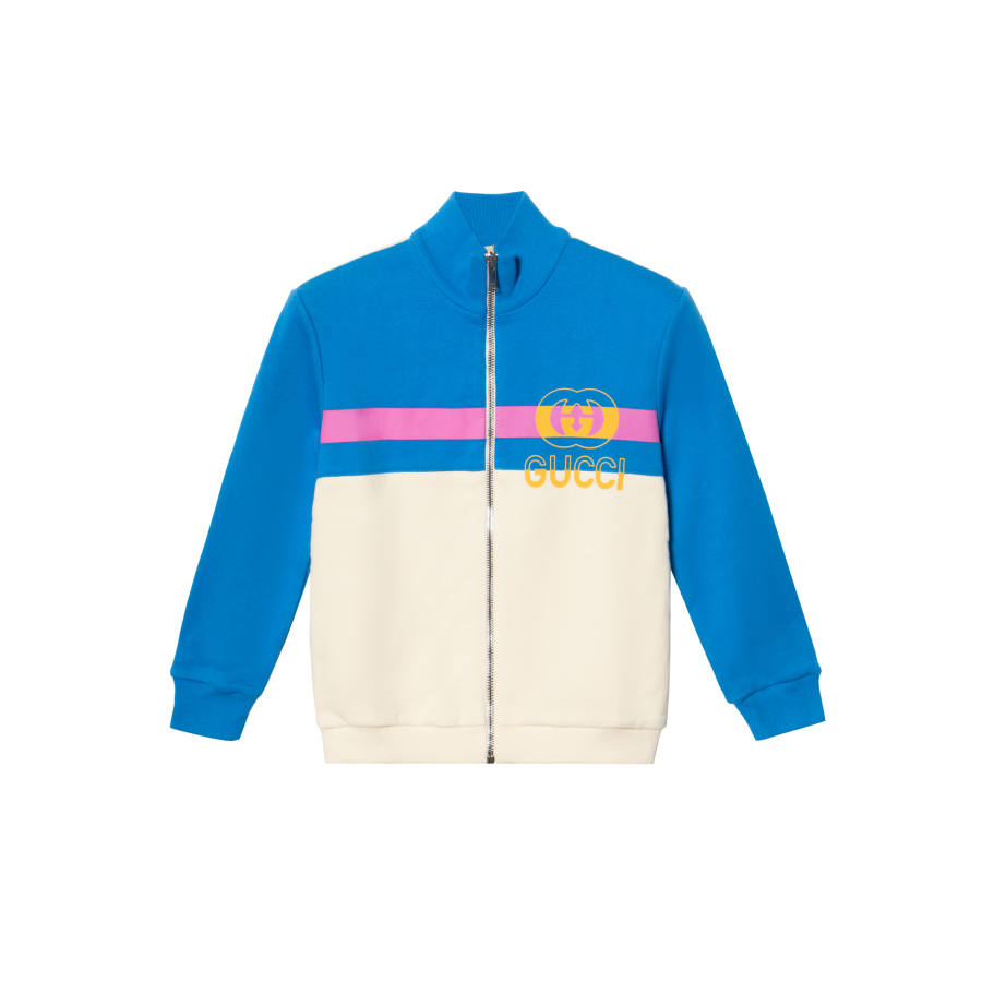 GUCCI Jackets & Coats SS23 Blue Kids'