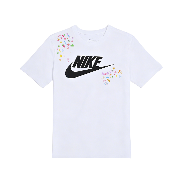 Nike Nike T Shirts Unisex White Crew Neck Moderate Straight Fit