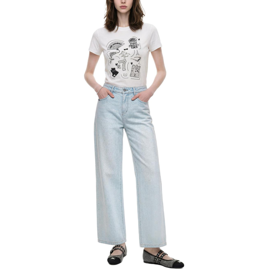 KARL LAGERFELD / Karl Lagerfeld Jeans Regular Sleeve T Shirt Women's