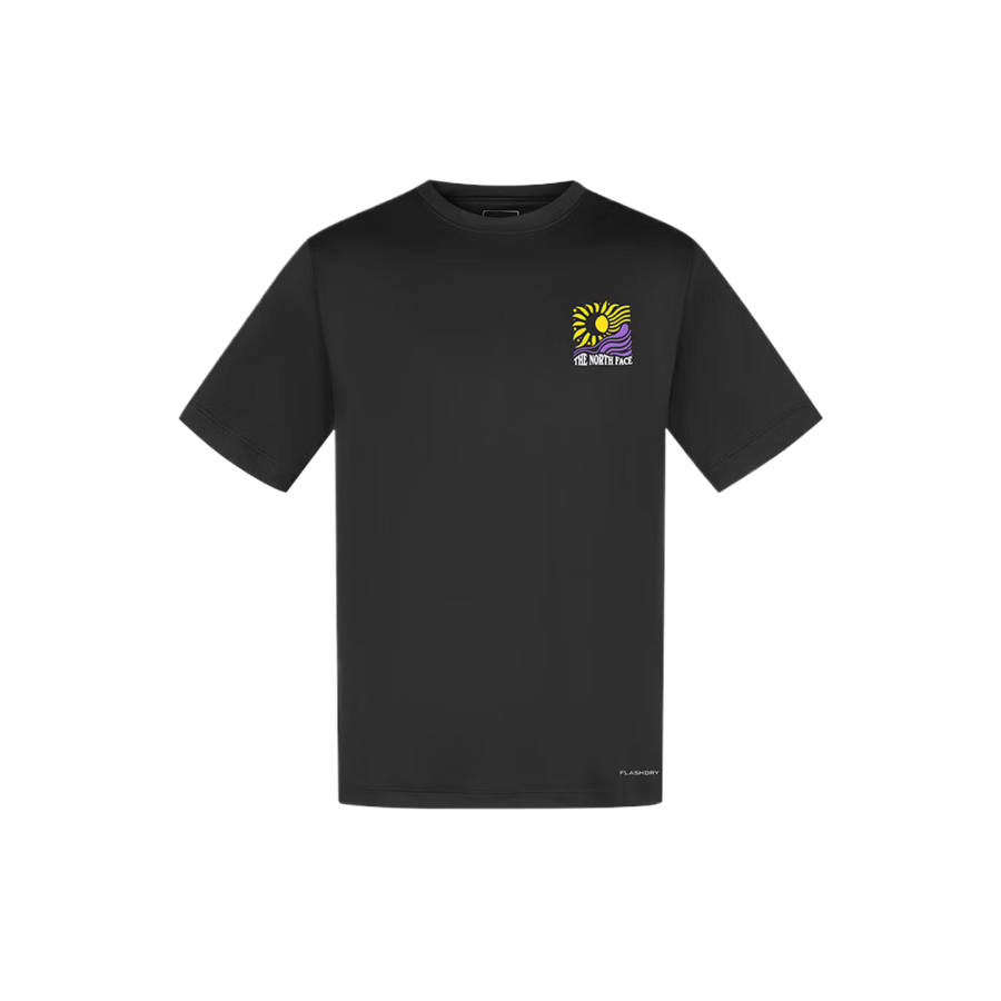 THE NORTH FACE T Shirts Unisex Cosmic Black Crew Neck Thin
