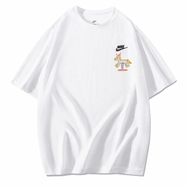 Nike Nike Sportswear T Shirts Unisex White Crew Neck Moderate Straight Fit