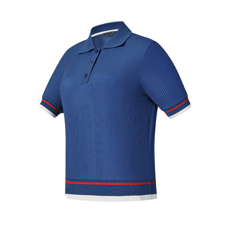 FILA Golf Polo Shirts Women's Queen Glamor Blue DB Polo Collar Moderate Other