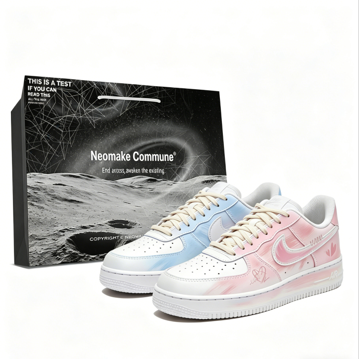 Nike Nike Air Force Air Force 1 Mismatched Color Coverage Slip Resistant Abrasion Resistant Low top Skateboard Shoes Unisex