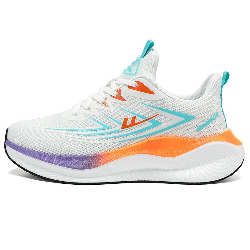 WARRIOR WARRIOR Running Shoes Men's Low Top White Orange, White Blue Black, Black Blue