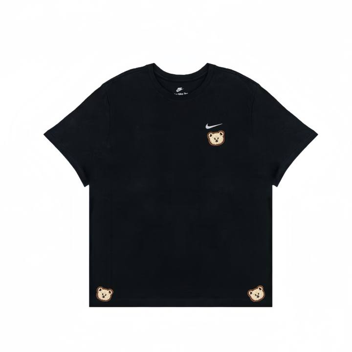 Nike Nike Sportswear T Shirts Men's Black Crew Neck Moderate Straight Fit