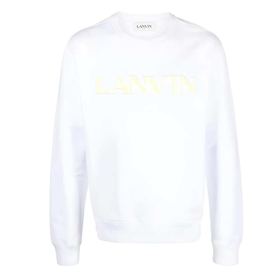 Lanvin Lanvin logo-embroidered cotton sweatshirt