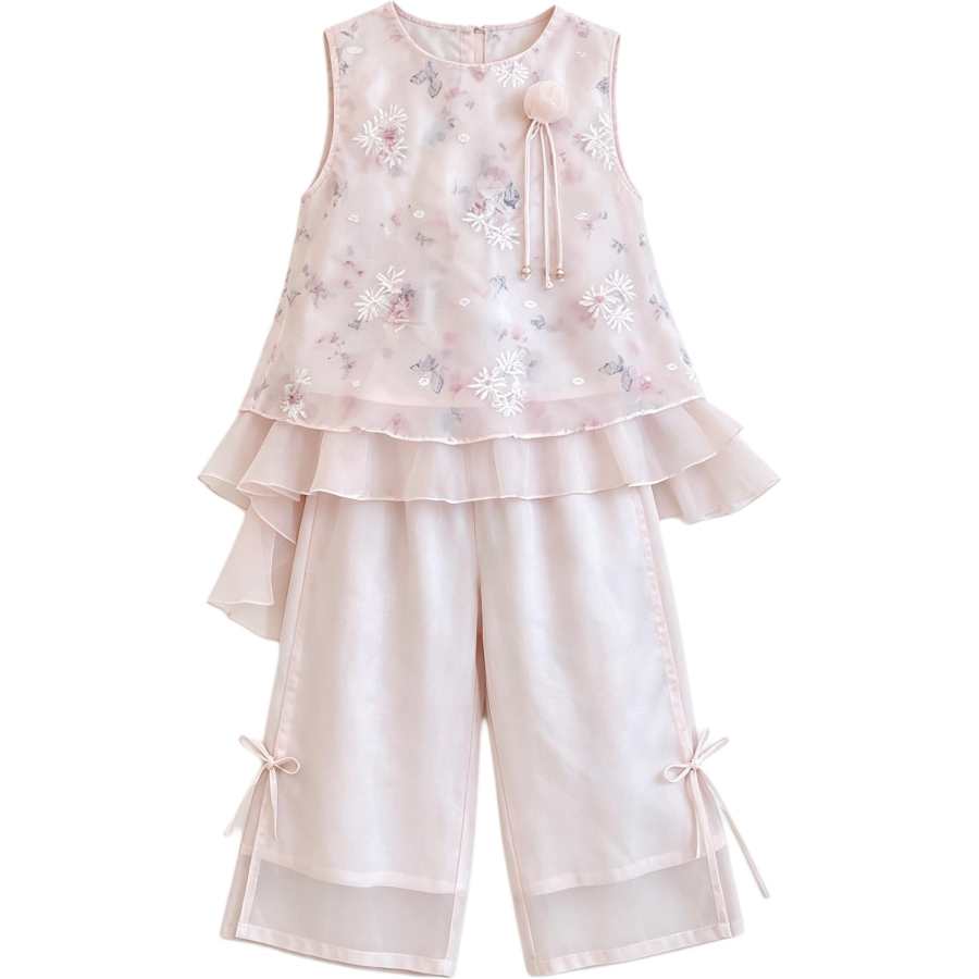 YALU Girls New Chinese Style Casual Suit Kids'