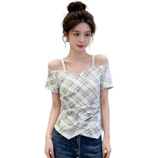 Cotton Gene T Shirts Women's Image Color Irregular Moderate Nipped In Waist
