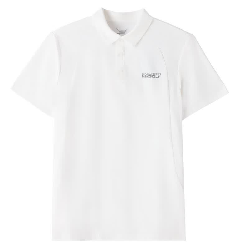 Skechers Polo Shirts Men's Bright White 0019 Polo Collar Moderate Other