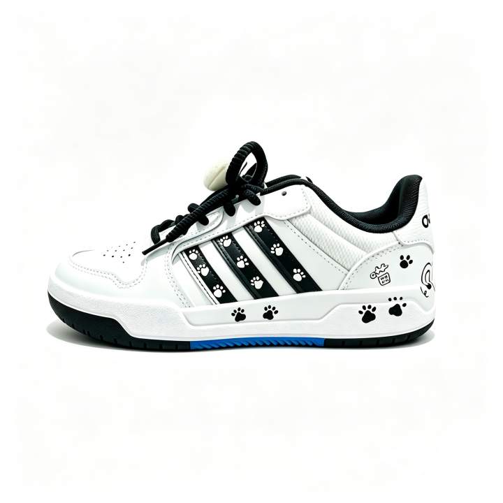 Adidas Adidas ENTRAP Leather Slip Resistant Low top Skateboard Shoes Unisex White Black