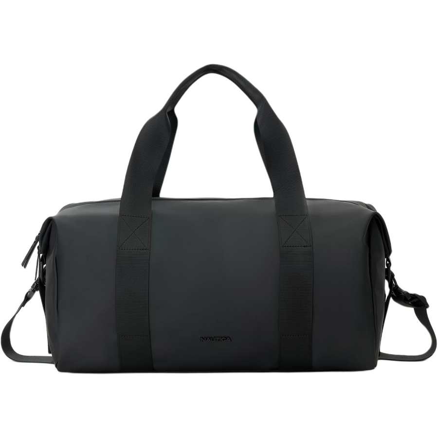 NAUTICA Artificial Leather Travel Bag Unisex Black