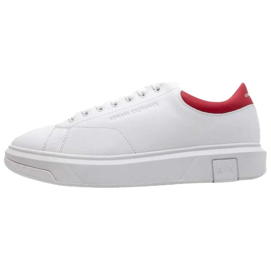 ARMANI EXCHANGE ARMANI EXCHANGEAE Uomo Cow Leather Low top Skateboard Shoes Men's White