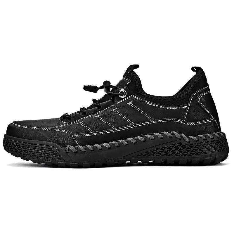 YALU Microfiber Leather Cushioning Slip Resistant Abrasion Resistant Low top Chunky Sneakers Men's