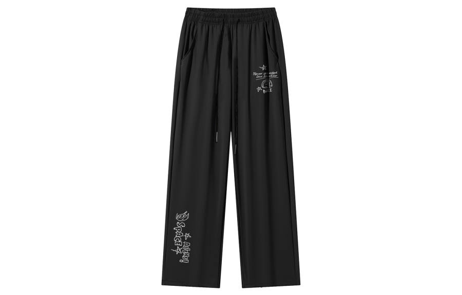 Disney Casual Pants Unisex Thin Straight Fit Pants