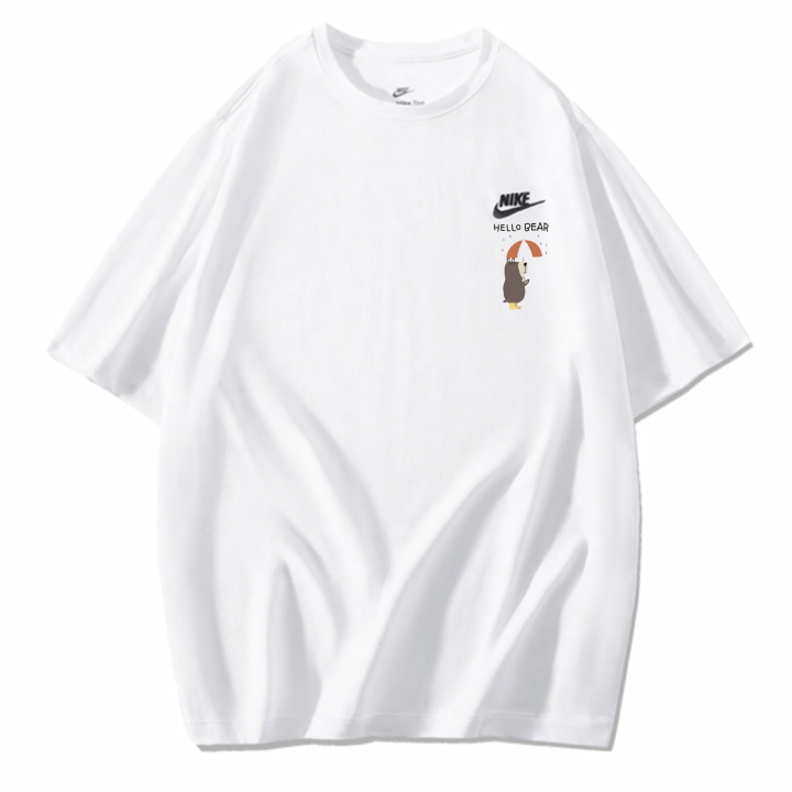 Nike Nike Sportswear T Shirts Unisex White Crew Neck Moderate Straight Fit