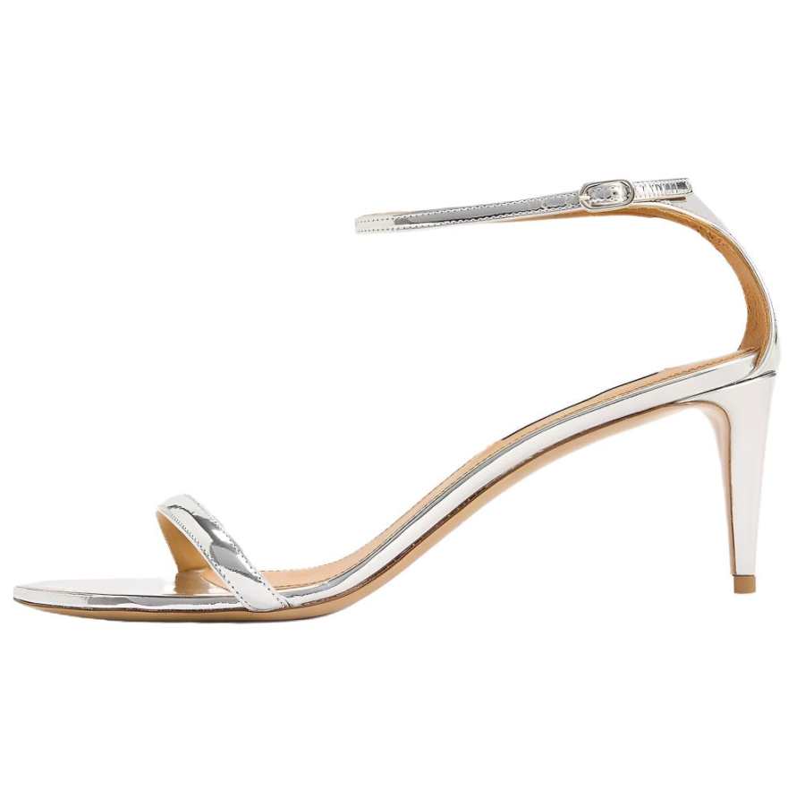 Ralph Lauren Collection Nadeesha One Strap Sandals 6CM Women's Silver