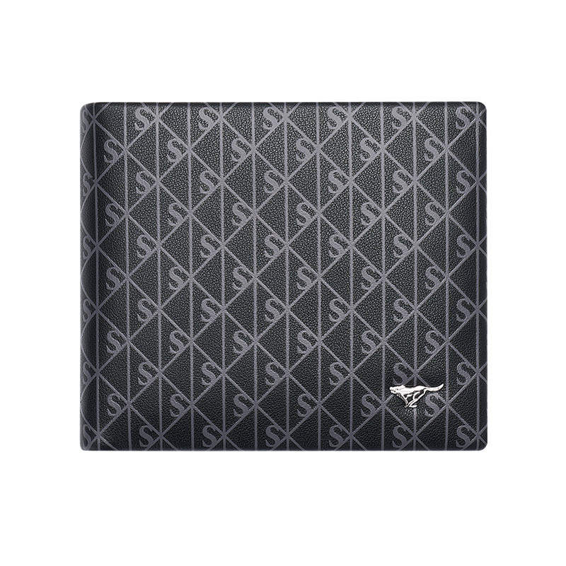 SEPTWOLVES SEPTWOLVES Cow Leather Men's Wallet Regular Men's Black