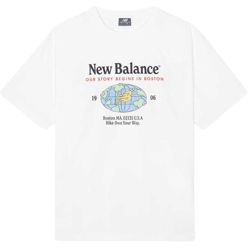 New Balance New Balance T Shirts Unisex White Crew Neck