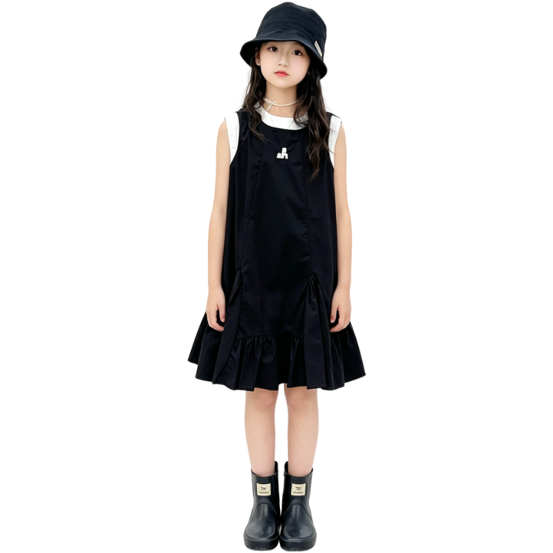 YALU Grade School Dresses Camisole Moderate Midi Skirt