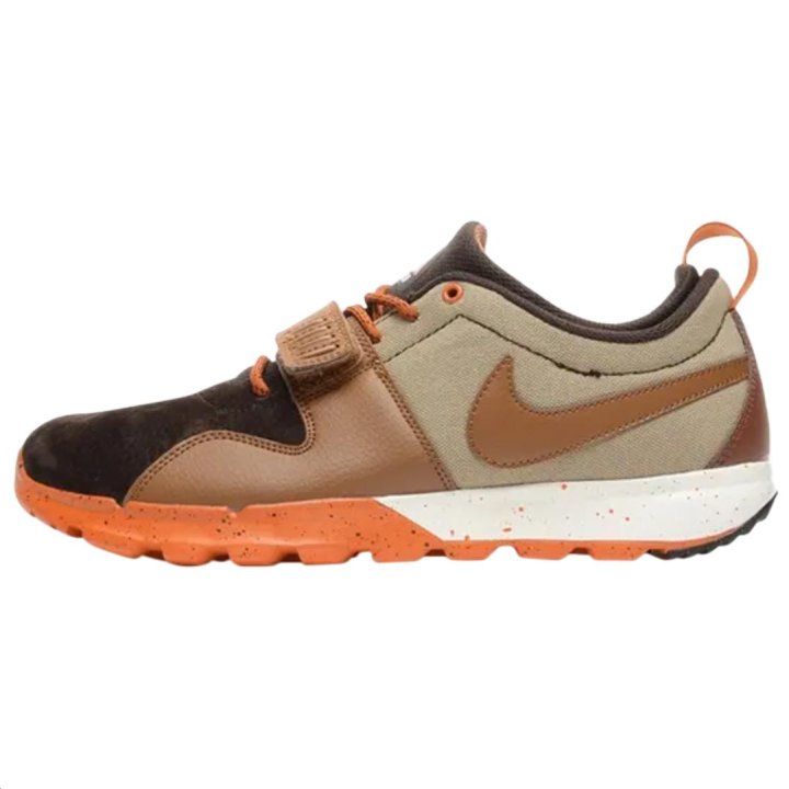 Nike Nike x POLER Trainerendor Abrasion Resistant Casual Shoes Men's Brown Orange