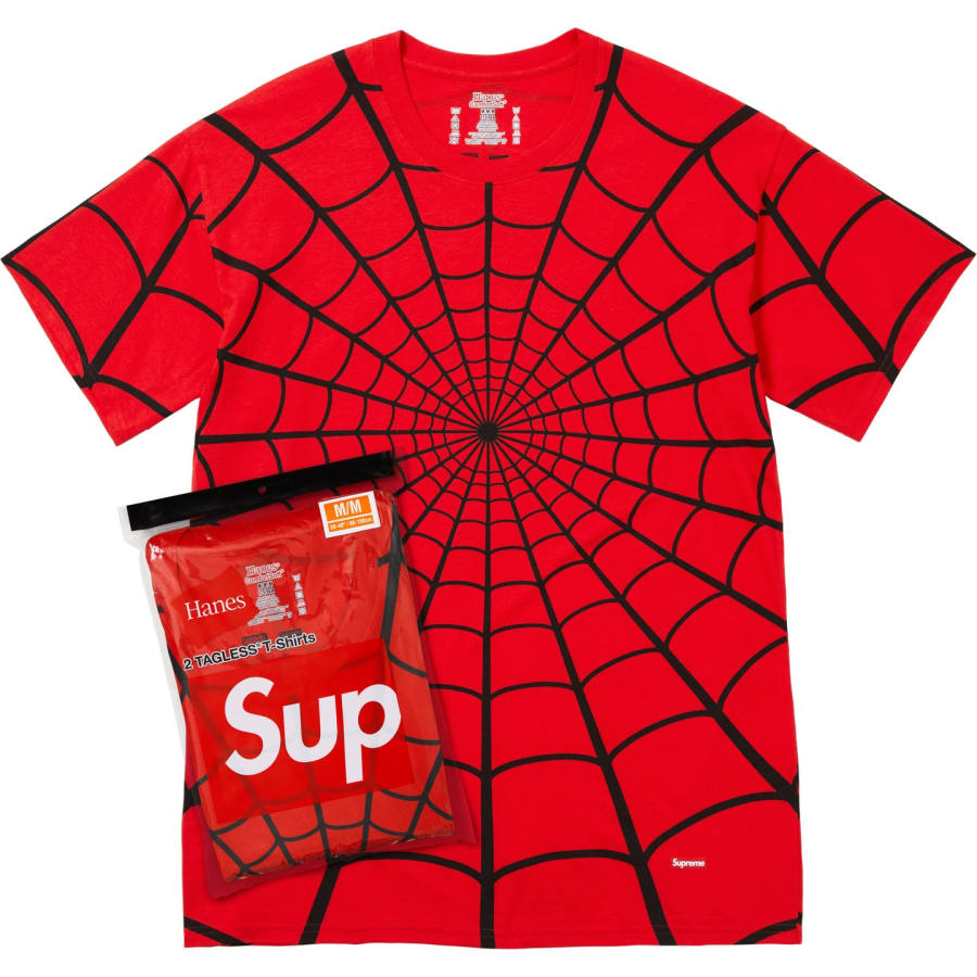 Supreme Supreme x Hanes X Spider Man, SS26 T Shirt Men's