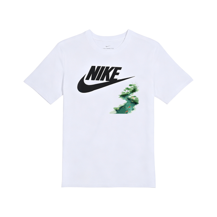 Nike Nike Sportswear T Shirts Unisex White Crew Neck Moderate Straight Fit