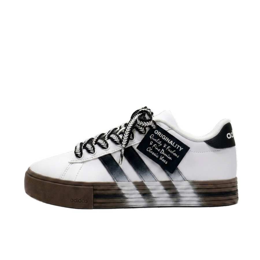 Adidas Adidas Daily 4.0 Synthetic Leather Low top Skateboard Shoes Unisex White