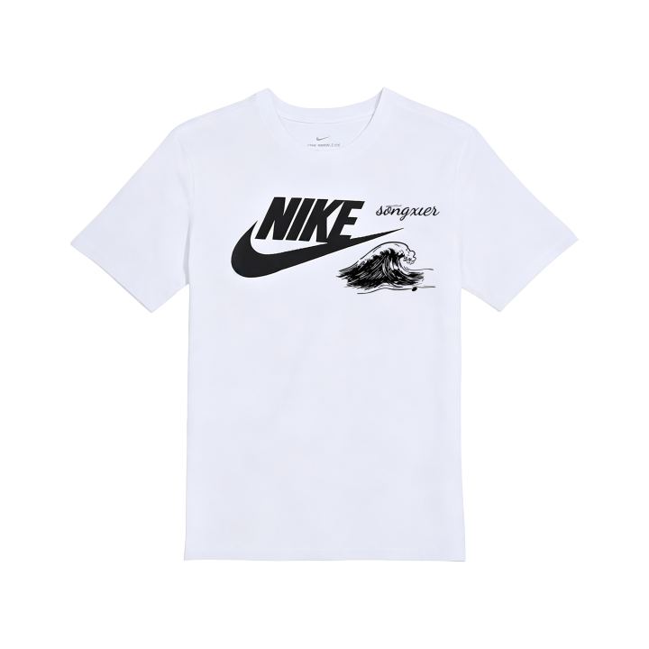 Nike Nike Sportswear T Shirts Unisex White Crew Neck Moderate Straight Fit