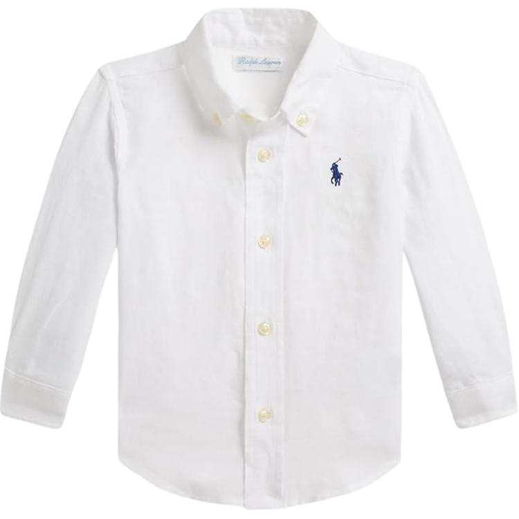 Polo Ralph Lauren Casual Shirt Classic Version White Infant And Toddler