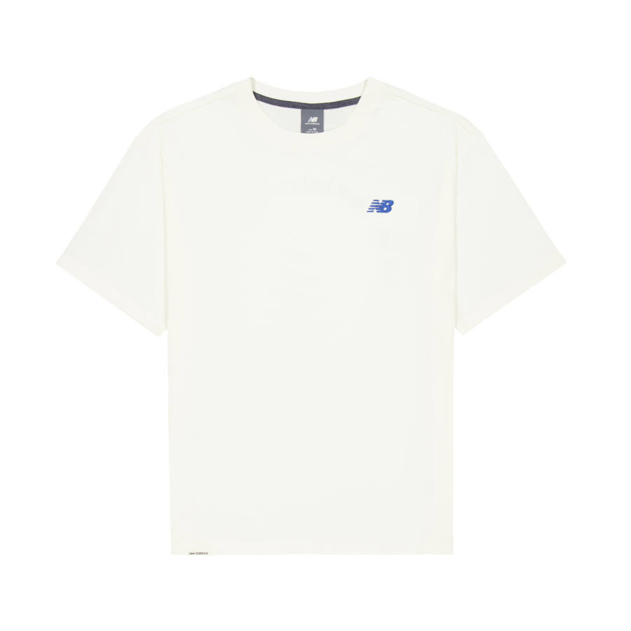 New Balance New Balance Short Sleeved Crew Neck T Shirt Men's Sea Salt White