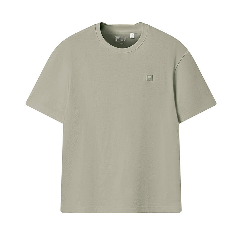 FILA WHITE T Shirt Men's Misty Rain Khaki